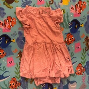 Kyte BABY Pink Twirl Dress bodysuit